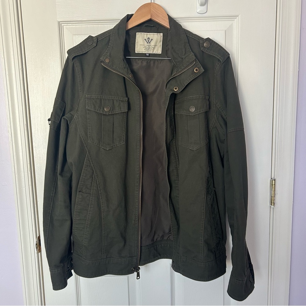 Men’s Wenven Olive Aviator Jacket